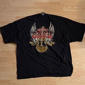 Johnny Cash Black Graphic T-Shirt